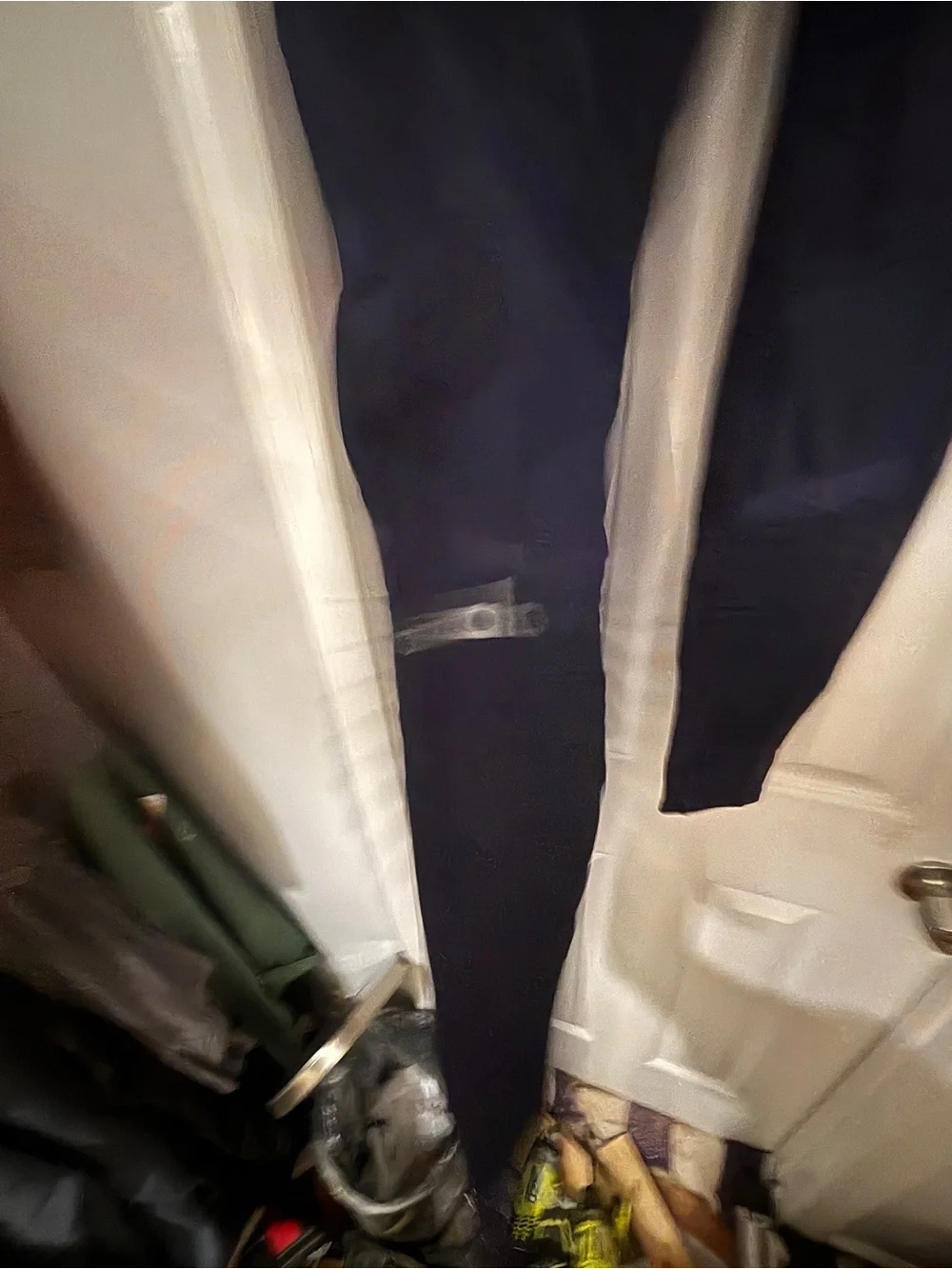 Alo High-Waist Navy Moto-Detail Leggings